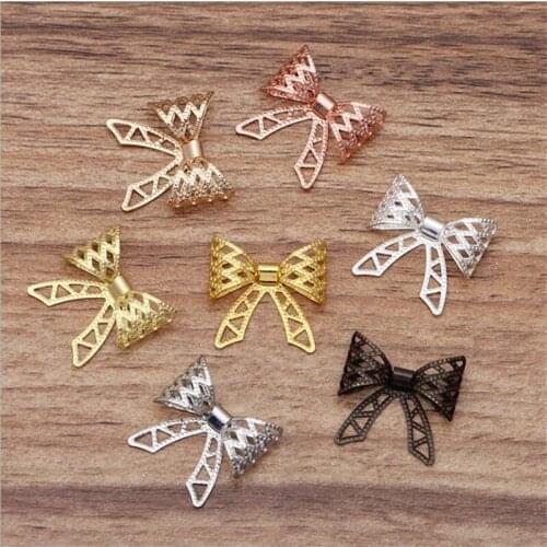 SIXTY TOWFISH 10 Pieces DIY Jewelry Accessories Size 20mm Copper Materials Flower Slice Charms