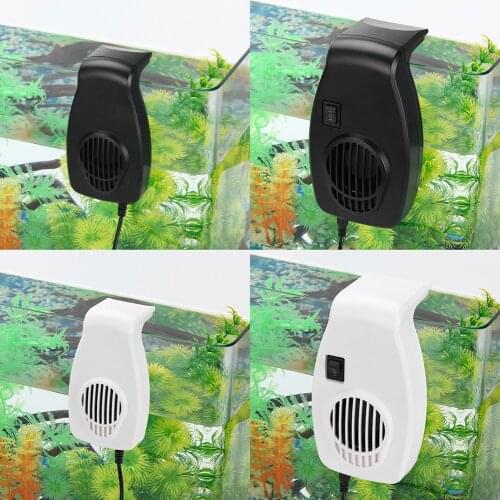 Aquarium Fish Tank Cooling Fan System Chiller Control Reduce Water Temperature Fans Set Cooler Hang On Marine Aquarium Cooler