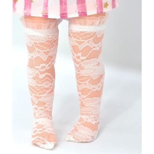 American doll new fashion lace leg socks, fishnet stockings 40-43 cm Cinderella girl gift