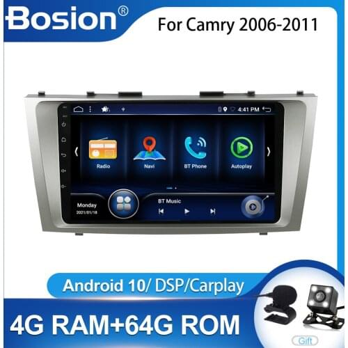 Bosion Android 10 PX6 For Toyota Camry 6 XV 40 50 2006 - 2011 Car Radio Multimedia Video Player Navigation GPS No 2din 2 din dvd