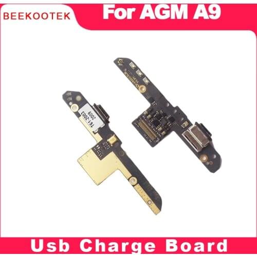 BEEKOOTEK Original New For AGM A9 USB Plug Charge Board USB Charger Plug Board Module For AGM A9 Mobile Phone Repair parts