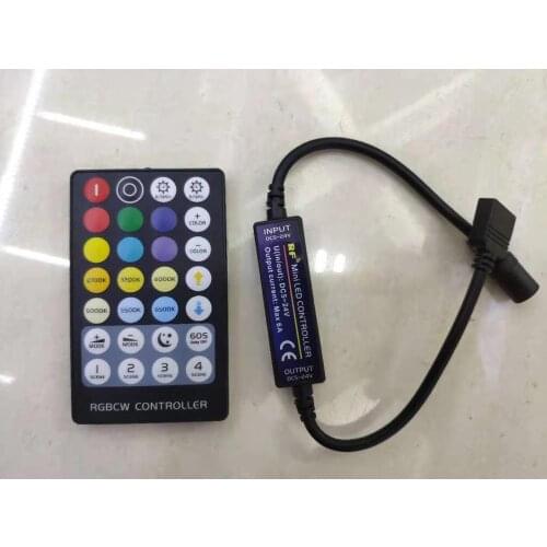 Dc12v 24v 5pin 4 channel 28key RF wireless mini rgbw led remote controller to control led strip smd 5050 RGBW and RGBWW lighting