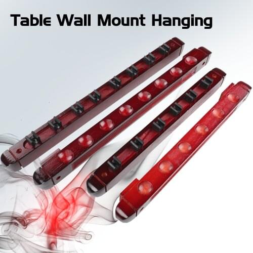 Billiard Pool Snooker Table Wall Mount Hanging Solid Wood Professional 6 Holes 8 Holes Cue Stick Convenient Billiard Accessories