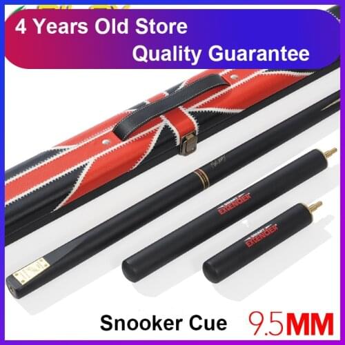 RILEY Ash Wood 3/4 Snooker Cue 9.5mm Tip 2 Extensions with Snooker Cue Case Set China Selby Signature On