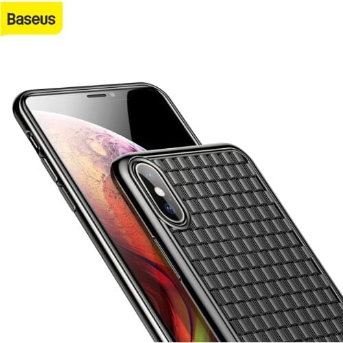 Baseus Protective Case for iPhone XS XS Max XR Case Cover Soft TPU Business Back Cover Ultra Thin Fitted Case for iPhone Cover