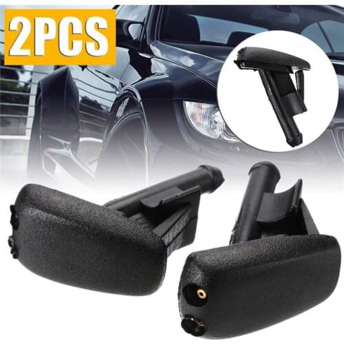 2pc Black Front Windshield Wiper Washer Jet Nozzle For BMW Z3 E36 318i 318is 318ti 325i 325is 328i 328is 323i 323is