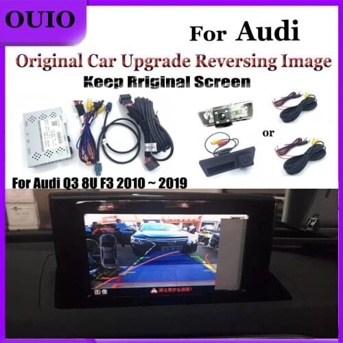 Interface Reversing camera|For Audi Q3 8U F3 2010~2019 Adapter Original screen upgrade Rear View Camera Parking Decoder