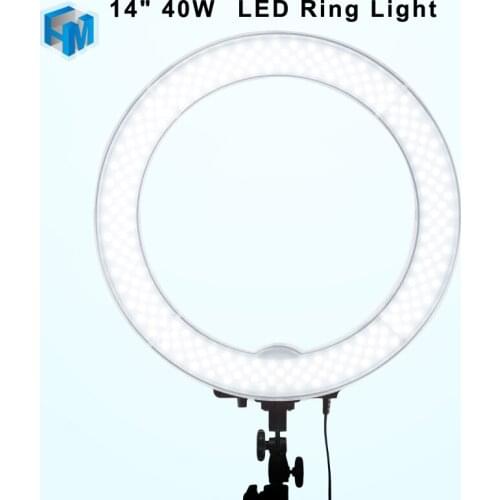 Camera Photo Video 14" Outer 40W LED Ring Light 5500K Dimmable Photography Ring Video Light for Camera Fill Light