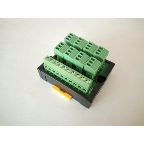 Three line type 8 bit Sensor PCB Terminal Block PLC Terminal Station HA081 With LED Indicator Fast Mounted on DIN rail for PLC