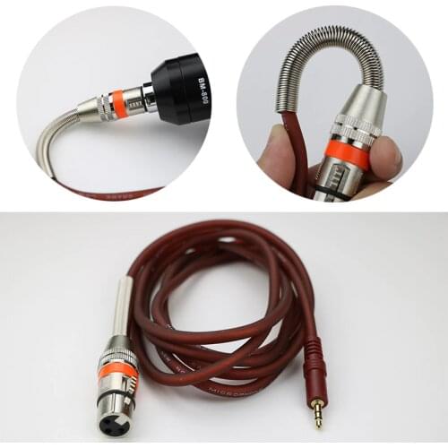 Condenser bm 800 Microphone 3-pin XLR Male to XLR Female Cannon Cable Cord bm800 Microphone Phantom Power 3.5mm Audio Cable