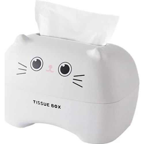 Facial Tissue Box, Tissue Dispenser Paper Towel Box, Cartoon Tissue Container For Home / Office Decoration