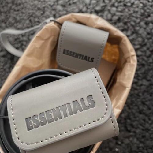 Street Trend Essentials Leather Soft Earphone Cover For Apple Airpods 1 2 Pro Wireless Bluetooth Headset Cases Protective Coque