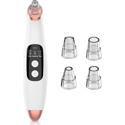 Beauty Device Blackhead Remover Pore Vacuum Electric Facial Cleaner Blackhead Extractor Comedo Removal USB Wifi and App Display