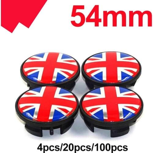 Red Flag Car Logo 5.4CM Wheel Center Caps Wheel Hub Badge Covers 54mm abs for R50 R52 R55 R56 R57 R58 R59 R60 R61 F55 F56
