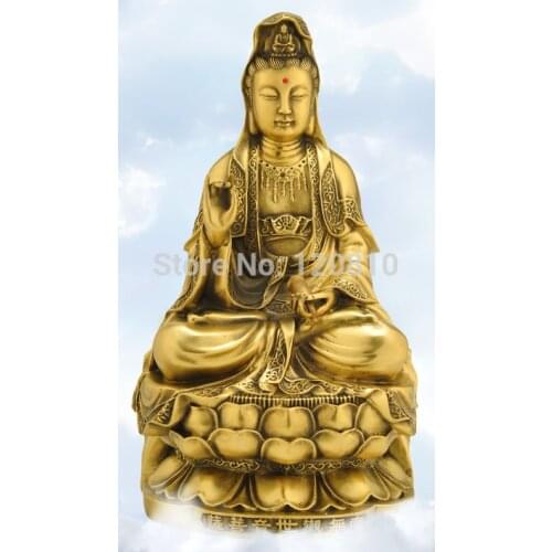 Copper Bodhisattva Guanyin Buddha temple ornaments ornaments