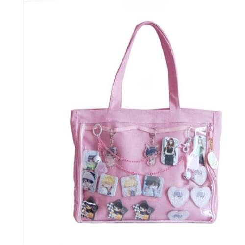 Girls Lolita Style Lovely Traval Handbag Kawaii Clear Bag Schoolbags For Teenage Girls Candy Sweet Shoulder bags