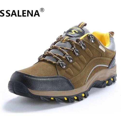Men Non-Slip Hiking Shoes Desert Military Tactical Camping Sneakers Lace-Up Rubber Foot Protection Trekking Shoes AA51068