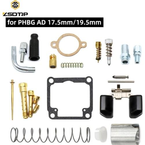 ZSDTRP Carburetor Repair Gasket Kit For Dellorto PHBG /AD Racing Carb Including Float Needle Spring Jets Carb Repair Kits