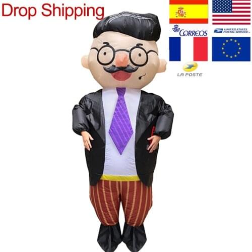 Inflatable Costume Scary Green Alien Cosplay Costume For Adult Blow Up Clothes Suit Dress Party Festival Stage