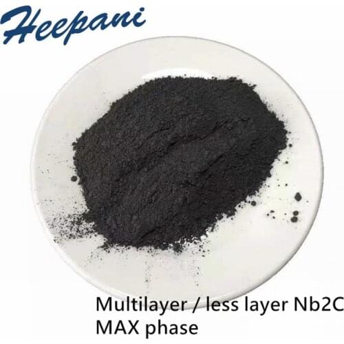 Free shipping MAX phase ceramic material powder Multilayer Nb2C less layer niobium carbide Mxene Nb2C powder for lab