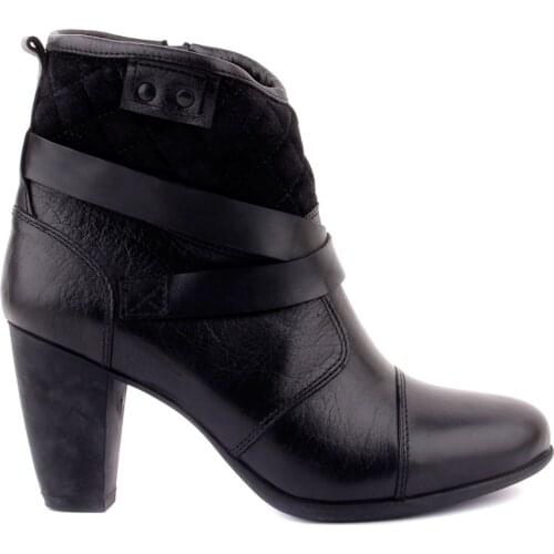 Sail-Lakers Black Suede Leather Zipper Female Boots
