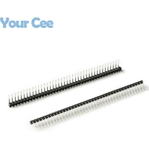 10 pcs 1x40 Pin 2.54mm Male Single Row Right Angle Pin Header