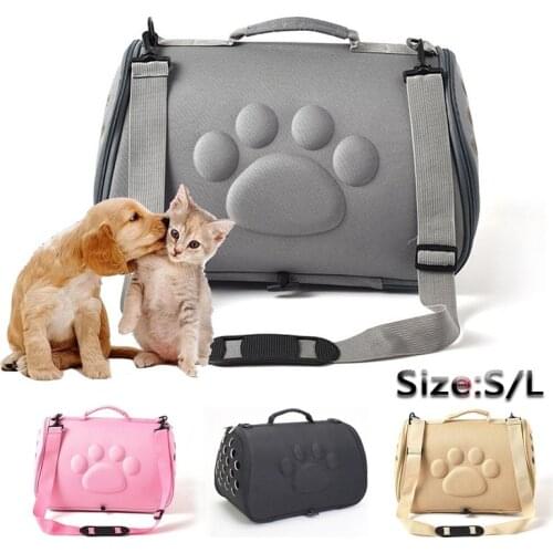 Dogs Cat Folding Pet Breathable bag Collapsible Puppy Crate Handbag Travel Pets Puppy Carrying Shoulder Bags