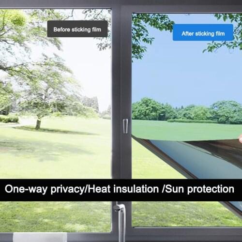 Glass sticker opaque one-way perspective privacy shading window glass film anti-lighting sunscreen heat insulation film