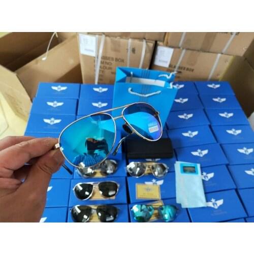 Unique round lens unisex sunglasses with Titanium alloy frame