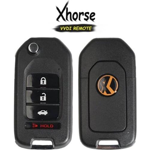 KEYECU XKHO02EN (English Version) XHORSE Universal 2+1 3 Button Remote Key Fob for VVDI Key Tool VVDI2