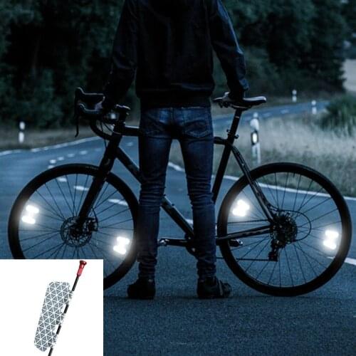 Bicycle Safety Sequins Bicycle Tire Safety Reflector Reflective Strip Luminous Sticker Bike Frame Sticker