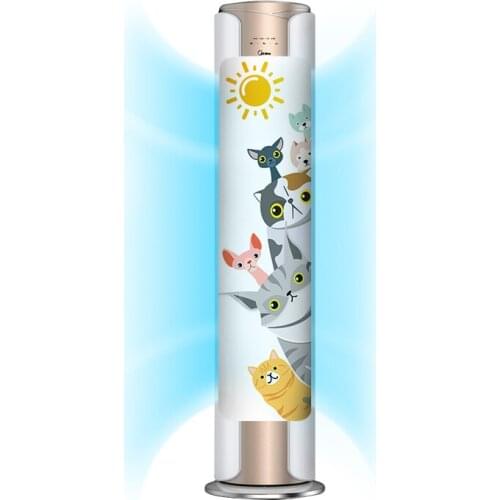 Cabinet type vertical air conditioner windshield anti-direct blowing cylindrical air conditioner cover windshield plate