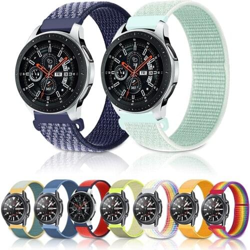 20mm/22mm Nylon band For Amazfit GTS/2/2e/GTS2 Mini/GTR 42mm/47mm/GTR2/2e/stratos 2/3 Sport Loop belt Bracelet Amazfit bip strap