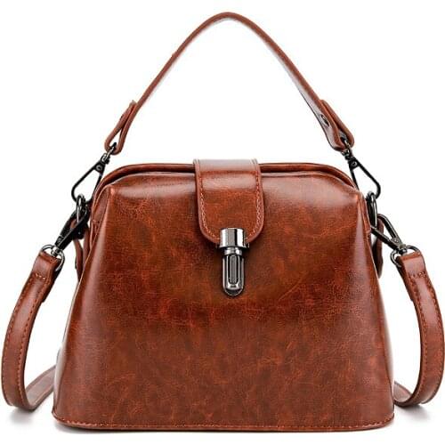 2021 Retro Women Bags Female Mini Doctor Bag Female Design Shoulder Bag