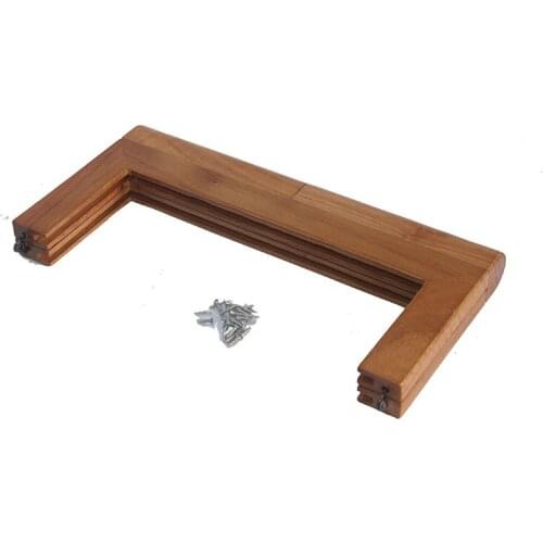 25X12 cm China Factory supplier handmade solid wood material 5 set wood purse frame bag hanger diy handbag accessories frame