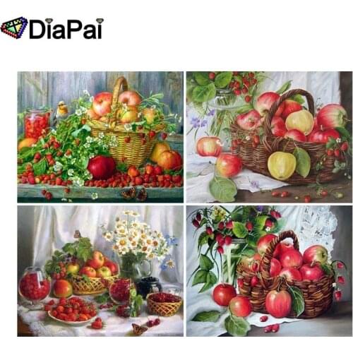 DIAPAI 5D DIY Diamond Painting 100% Full Square/Round Drill "Fruit strawberry landscape" 3D Embroidery Cross Stitch Home Decor