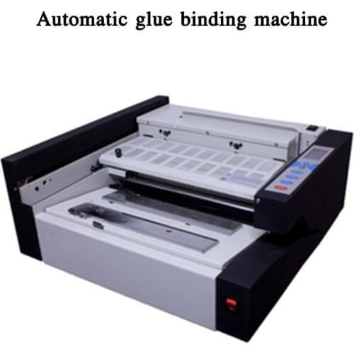 Automatic glue 120-140 books/hour Automatic glue binding machine J400 Desktop LCD automatic glue binding machine 220V 1000W