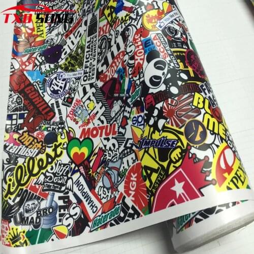 Bomb Vinyl Sticker on Car DIY Graffiti Sticker Bomb Wrap Car Stickers Motorcycle Accessories full car decals Car Styling