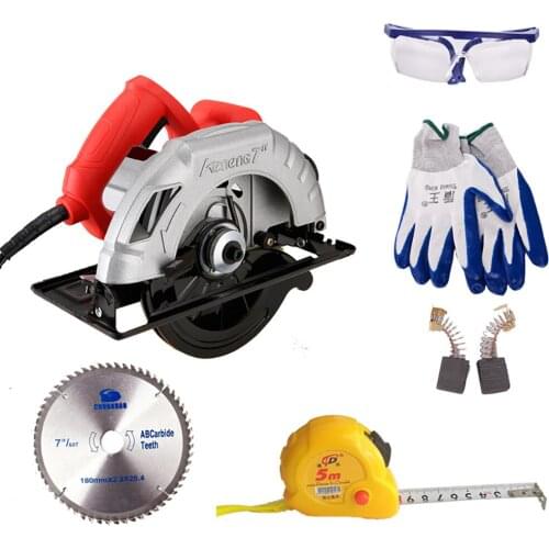 220V Woodworking Table Saw Cutting Machine Electric Circular Saw 7 Inch Diameter 180MM 5000RPM 1420W