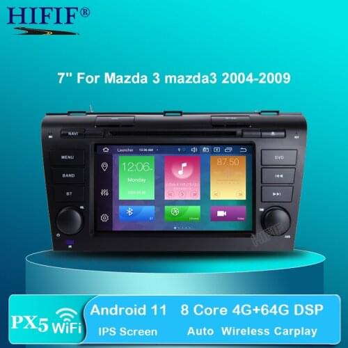 IPS DSP 2 Din Android 10 Car multimedia dvd player GPS For Mazda 3 mazda3 2004 2005 2006 2007 2008 2009 car radio stereo canbus