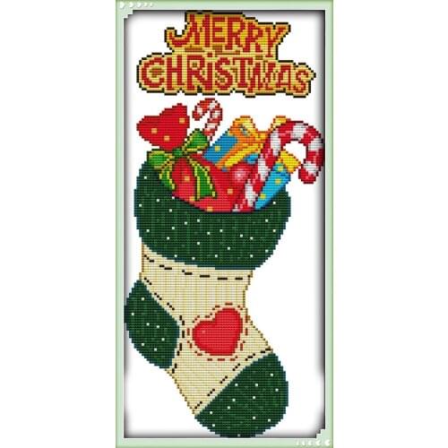Joy Sunday Merry Christmas Count Chinese Cross Stitch 11CT14CT Handmade Cross Stitch Set Cross-stitch Kits Embroidery Needlework