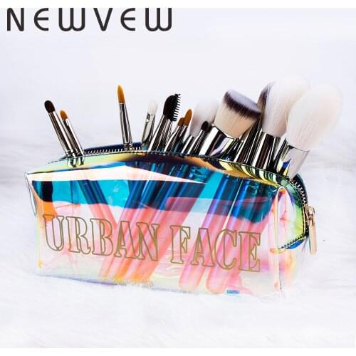 NEWVEW 14Pcs Makeup Brushes Set Eye Shadow Foundation Powder Eyeliner Eyelash Lip Make Up Brush Cosmetic Beauty Tool Kit Hot