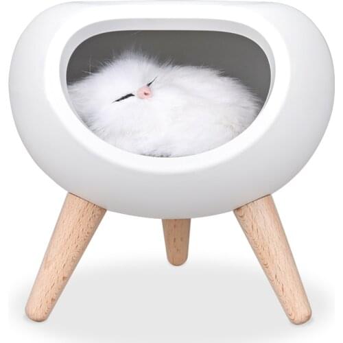 Cute Cat House Touch Dimming LED Night Light Lamp For Kids Baby Bedroom Bedside Decoration Creative Gift Table Lamp