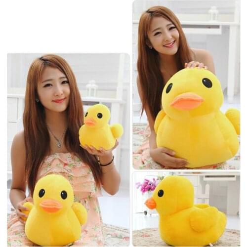 Plush Ugly cute Yellow Duck Soft Stuffed Animal Pillow Sofa Decor Birthday funny Toy Gift