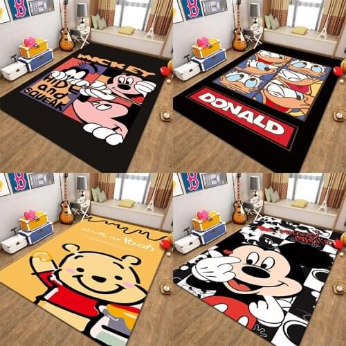 Bedroom Bedside Carpet Ins Wind Girl Cute Cartoon Disney Girl Room Floor Mat Full Simple Home