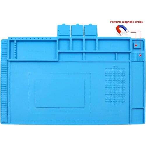 Heat Insulation Silicone Working Mat Heat-resistant Soldering Station Repair Insulator Pad Maintenance Platform Magnetic cushion