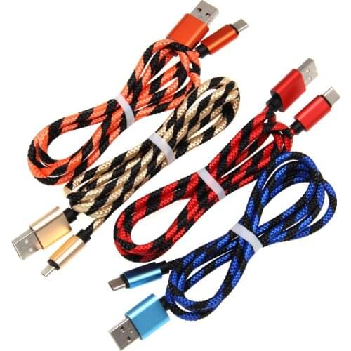 USB Cable For iPhone XS Max XR X 8 Fast Charging Charger USB Cord Micro USB Type C Cable For Android Mobile Phone Cable 500pcs