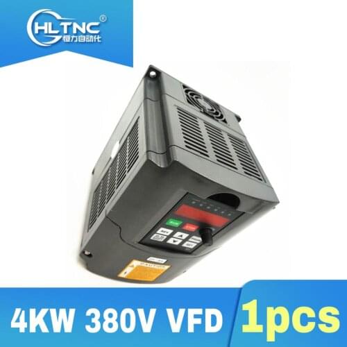 Input 1 phase 380v to output 3 phase 380v UPDATED VARIABLE FREQUENCY DRIVE INVERTER VFD 4KW 380V 5HP None