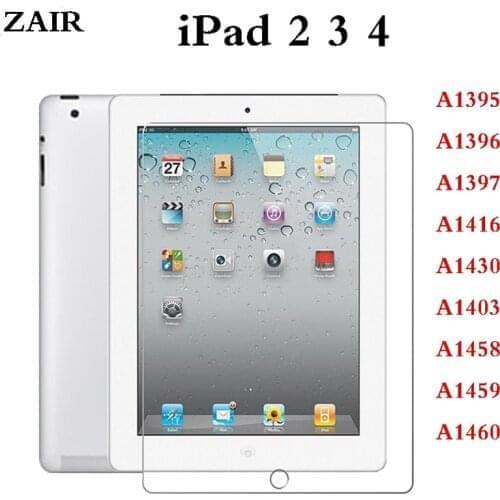 For Apple iPad 2 3 4 9.7'' Screen Protector Tempered Glass for iPad A1395 A1396 A1397 A1416 A1430 A1403 Protective Glass Film