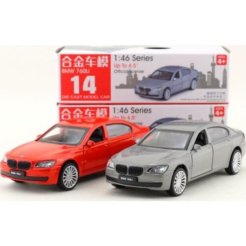 1:46 Scale BMW760i Alloy Pull-back car Diecast Metal Model Car